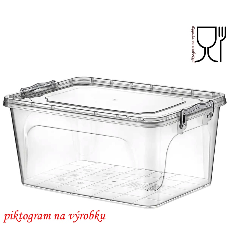 BOX 20 litrů 48x32,5x20cm s víkem