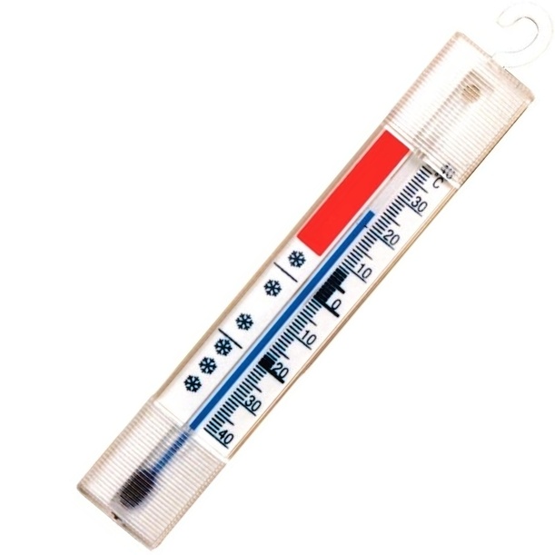 Teploměr chladírenský 15,4x2,4cm obdélník závěsný