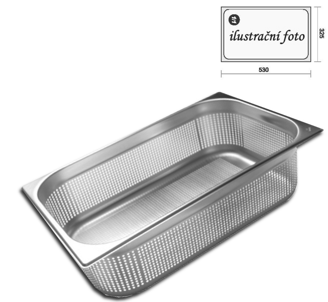 GN 1/1 - 200 INOX - perforované