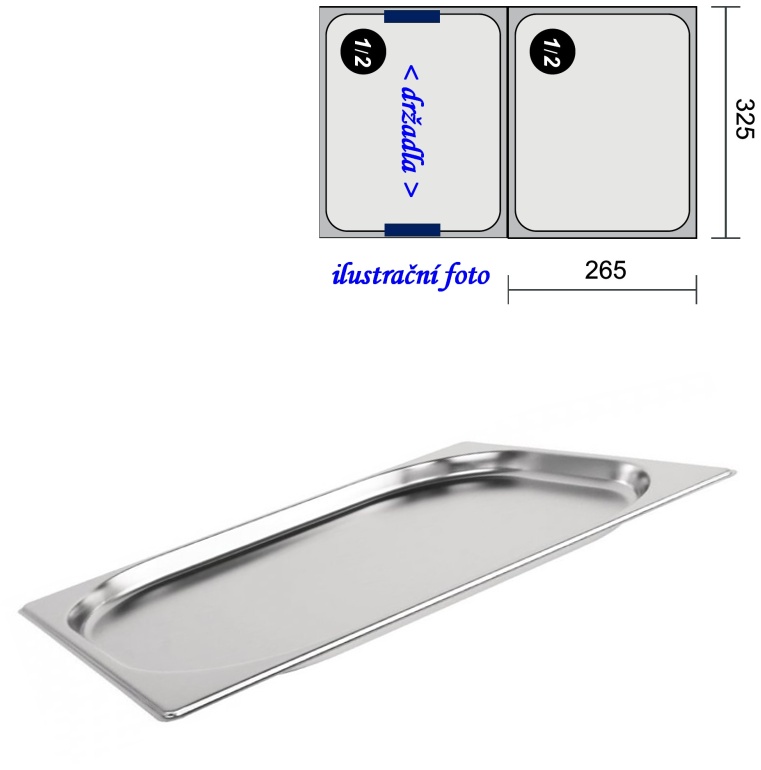 GN 1/2 -  20 INOX