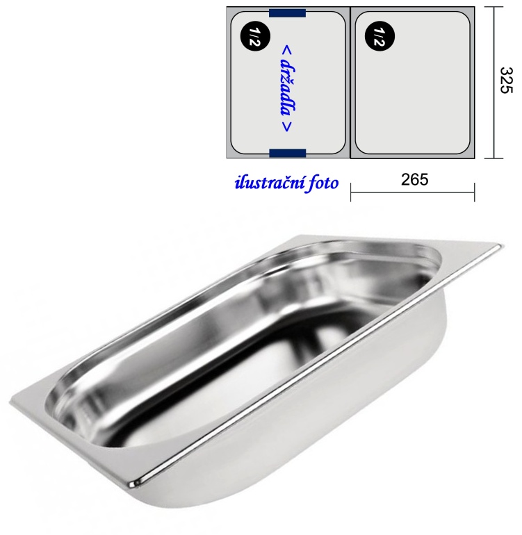 GN 1/2 -  65 INOX