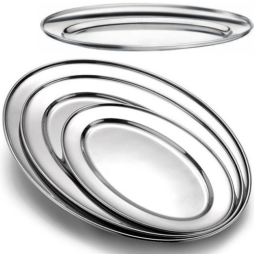 Podnos nerez servírovací ovál 40x26 cm Econom-Line> skladem ks: 11