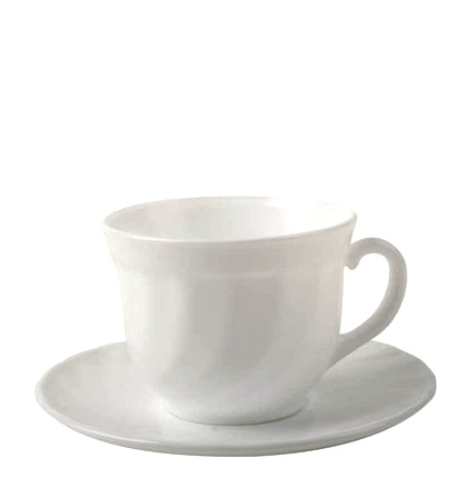 Šálek s podšálkem káva, čaj 280 ml. TRIANON SET 4+4 ks >doprodej spr: 30