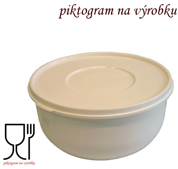Miska jídelní s víčkem 13cm polévková 0,4 l. UH-PP PETRA B- 6 ks barva # 6