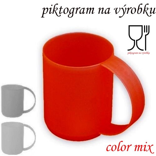 Hrnky UH 0,4 lit. REN COLOR mix bal. 6 ks