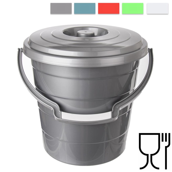 Vědro UH 20 litrů s víkem COLOR mix  > doprodej ks: 3