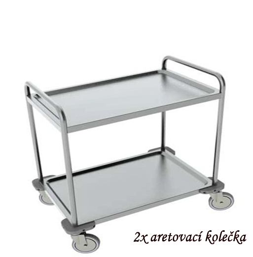 Vozík 2 police servirovací 90x60v95 INOX MonoBlok