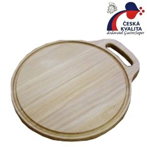 Deska prac. kuch. s dráž. tvrdé dř,olej32x28v1,9 cm úchop pro prsty