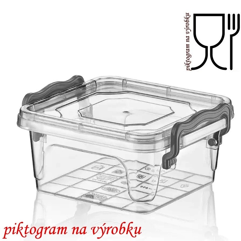 BOX  0,35 litrů Hand 10,5x10,5v 5cm s víkem