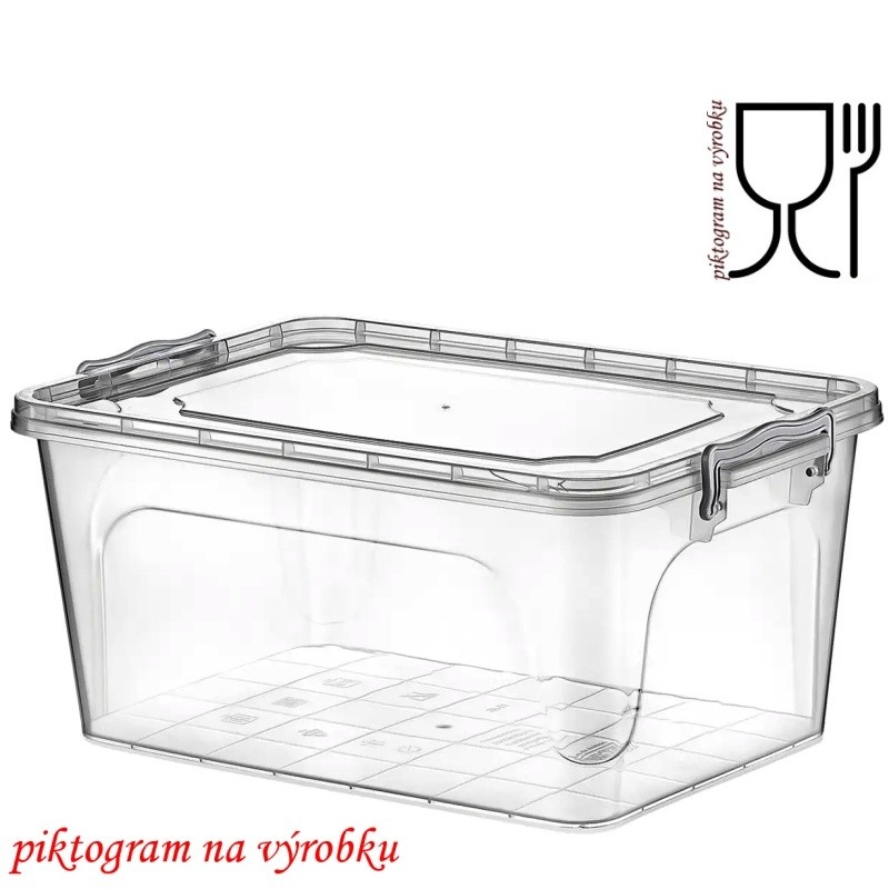BOX 25 litrů 45,5x31x23,5cm s víkem