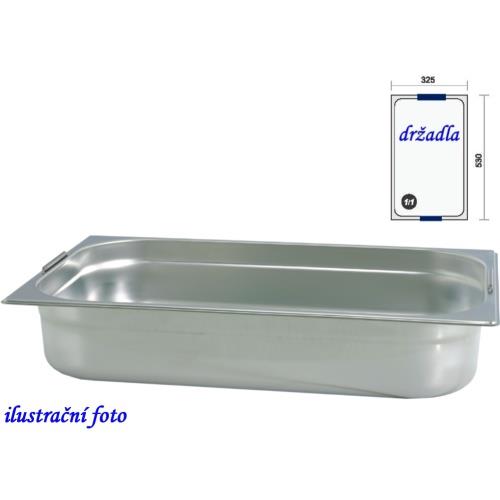 GN 1/1 - 150 INOX + držadla