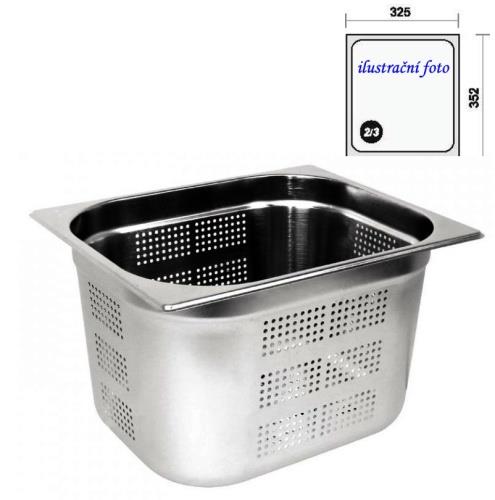 GN 2/3 - 100 INOX - perforovaná
