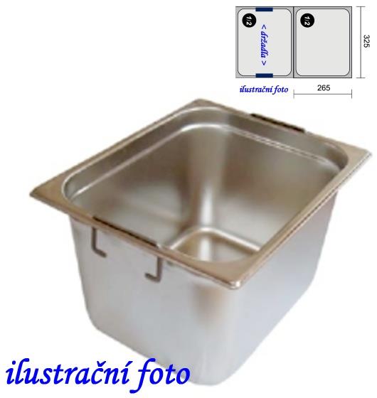 GN 1/2 - 150 INOX + držadla