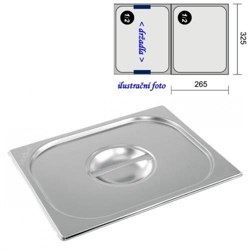 Víko GN 1/2 INOX obyčejné