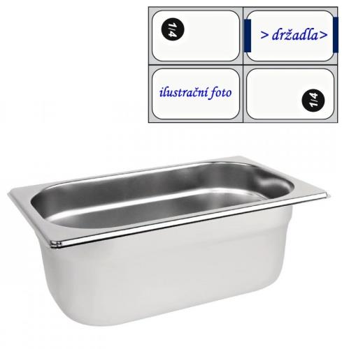 GN 1/4 - 100 INOX s držadly