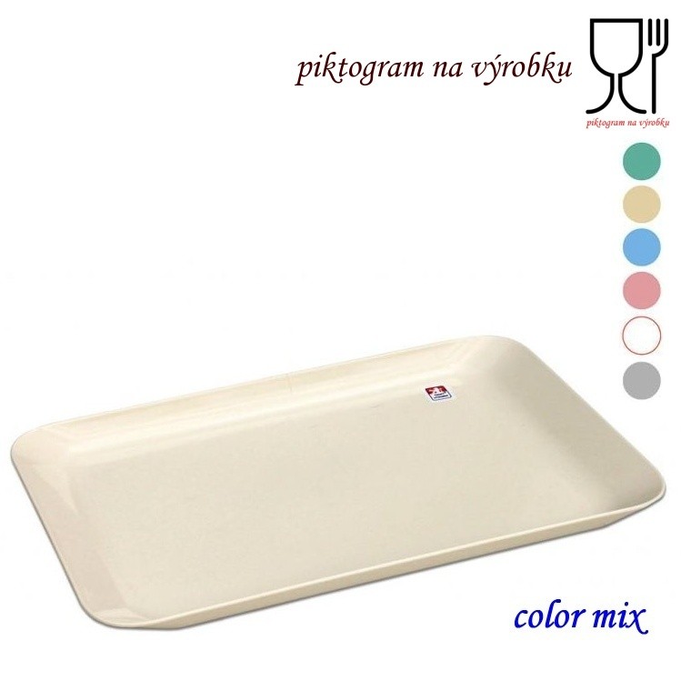 Podnos 19x13cm svačinka UH PETRA-color mix