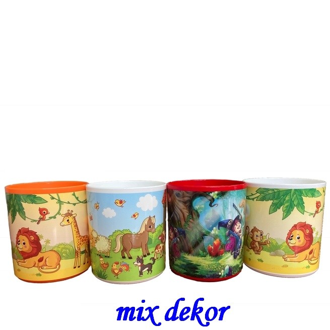 Hrnek UH 0,25 litru DEKOR- mix ( dětské motivy )