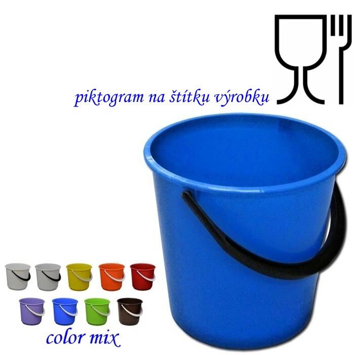 Vědro UH-PP 10 litrů s vnitřní měrkou VM color býlý granit > doprodej ks:2